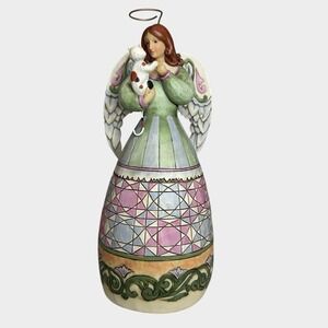 Jim Shore 4017635 Contentment Is Divine Angel With Cat Heartland Creek No Box